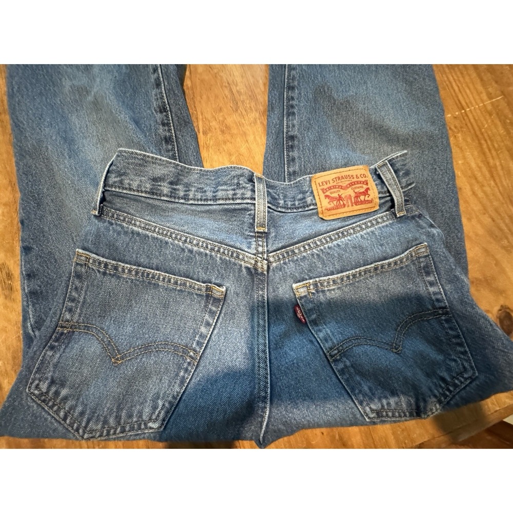 Levis Jeans Womens 27x31 '94 Baggy High Rise Relaxed Loose Straight Seamed 90s - Picture 2 of 10
